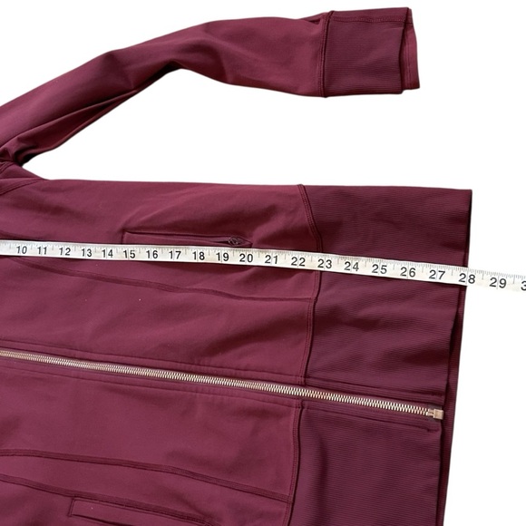 Lululemon Daily Practice Jacket- Wine Berry- Size 6 - Picture 15 of 15
